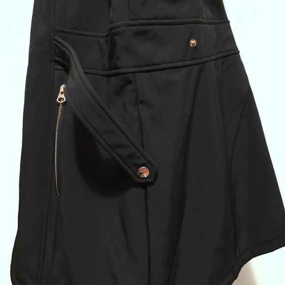 Jessica Simpson NWOT Black Softshell Trench Coat Women 1X - Picture 9 of 16